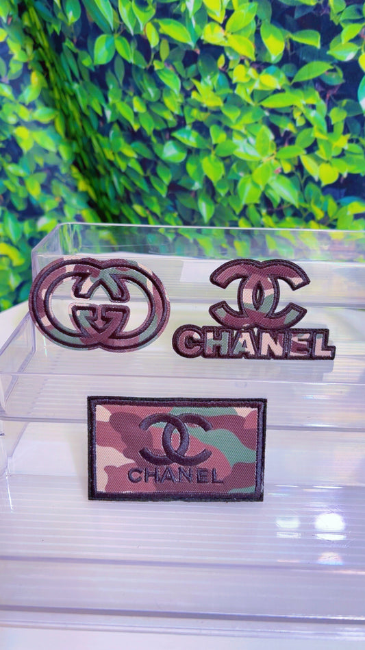 Camo iron on patch set