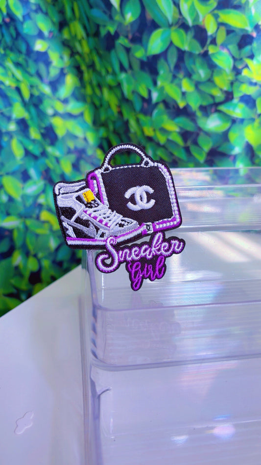Sneaker Girl iron on patch