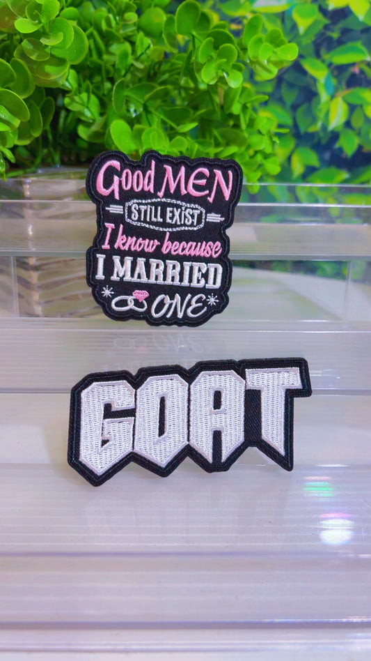 Good men still exist….iron on patch set