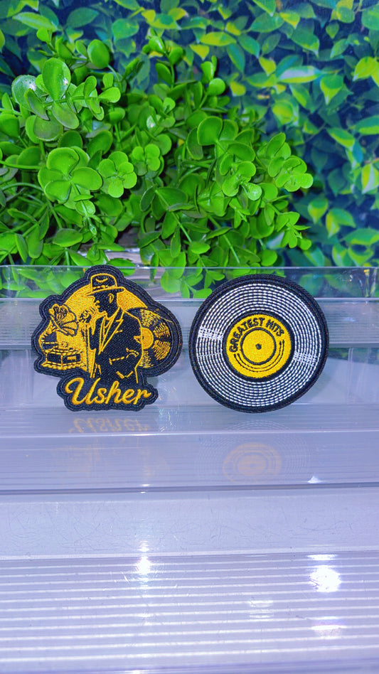 Usher iron on patch