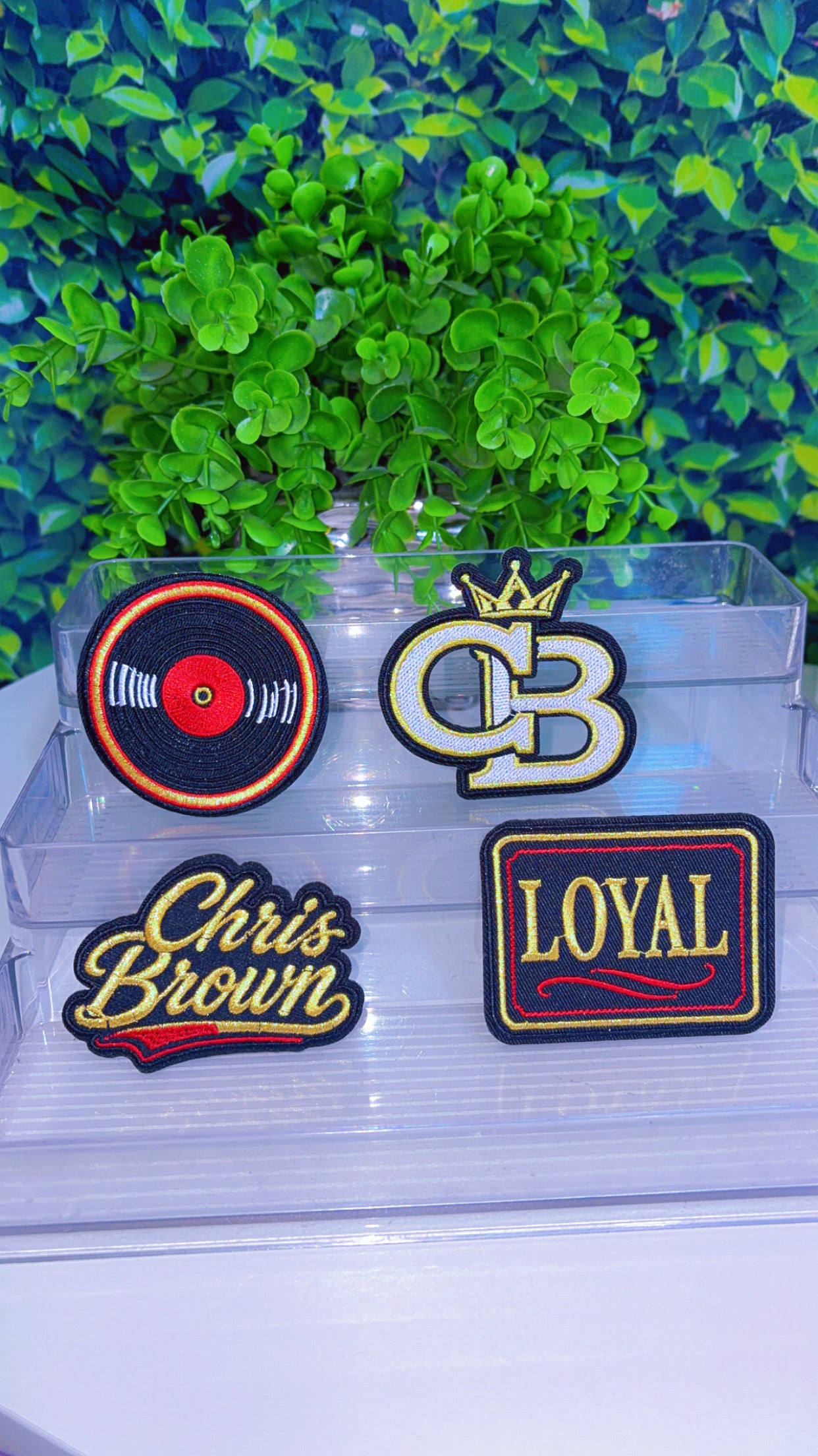 Team Breezy iron on patch set