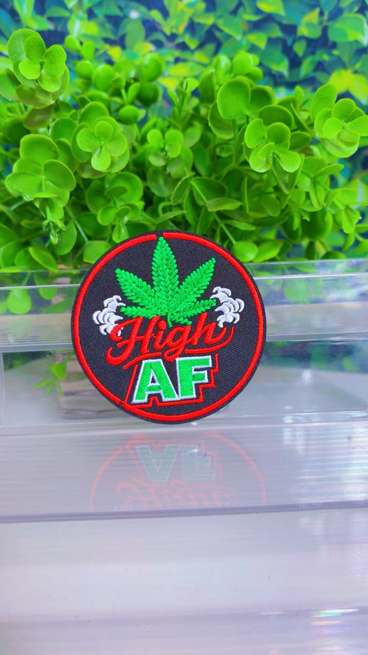 High Af iron on patch
