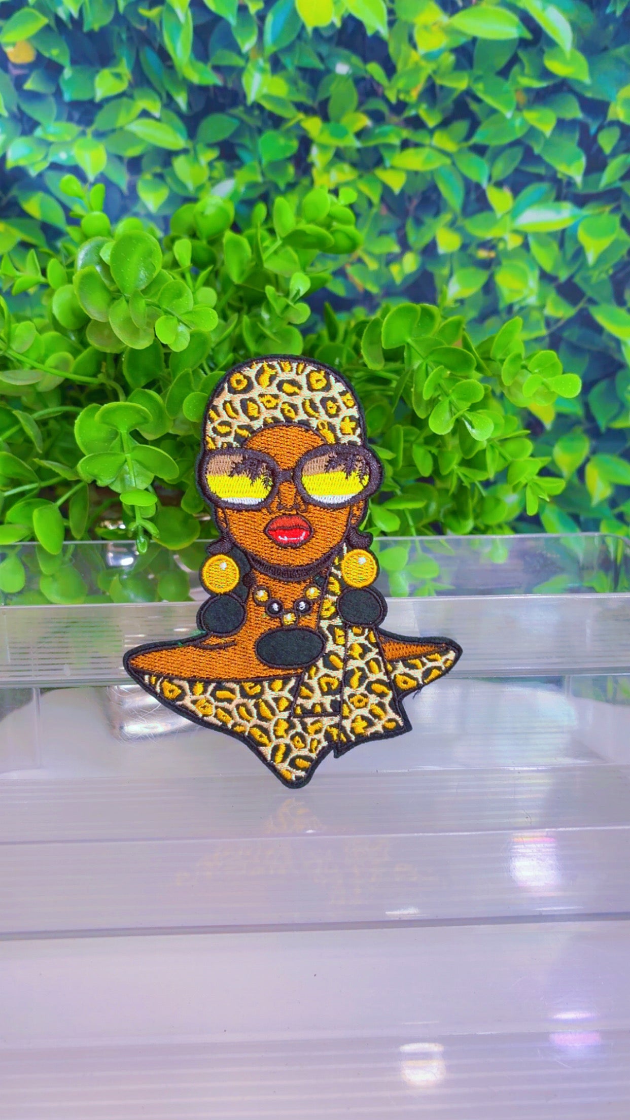 Diva iron on patch medium size