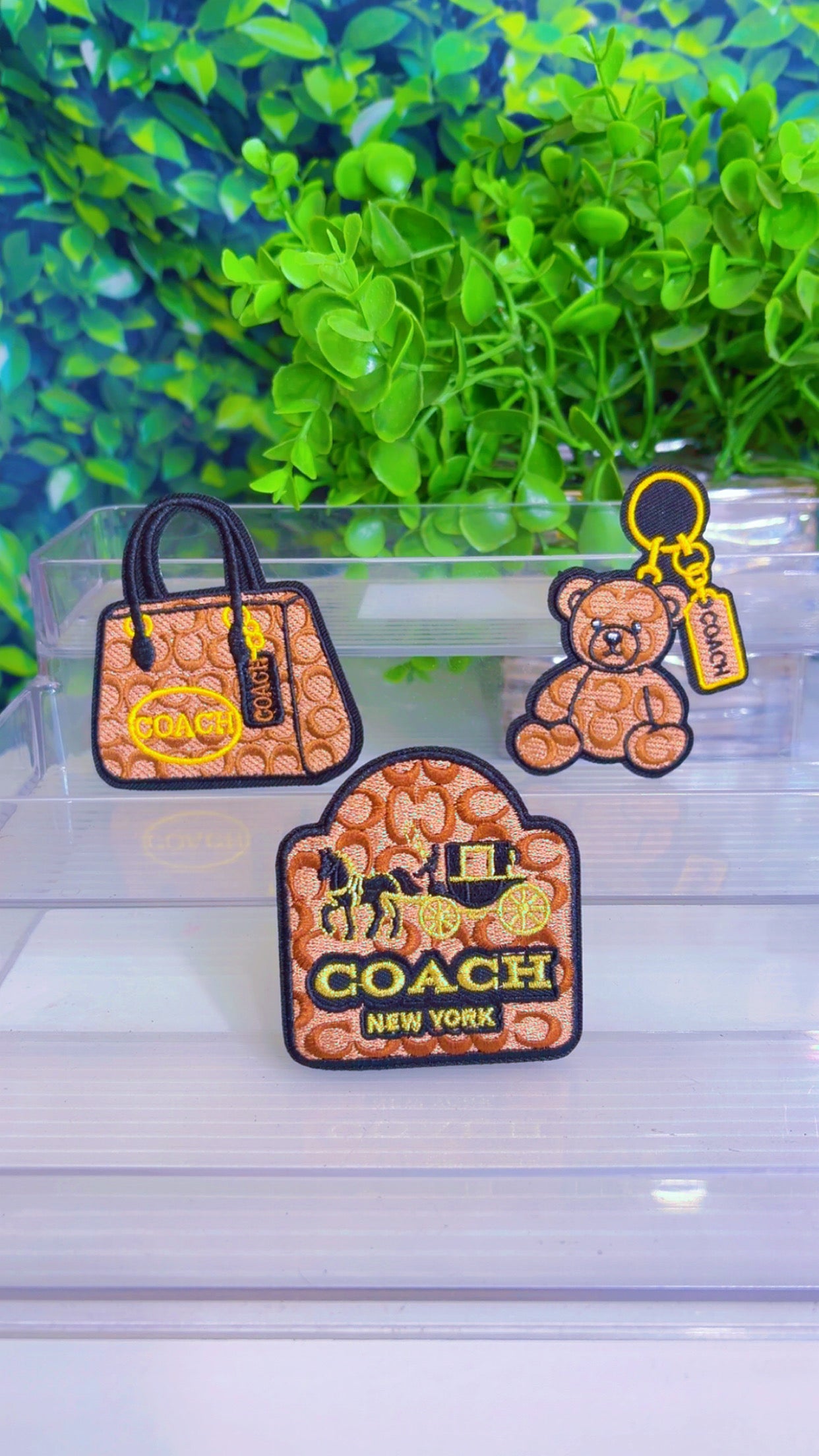Lux iron on patch set
