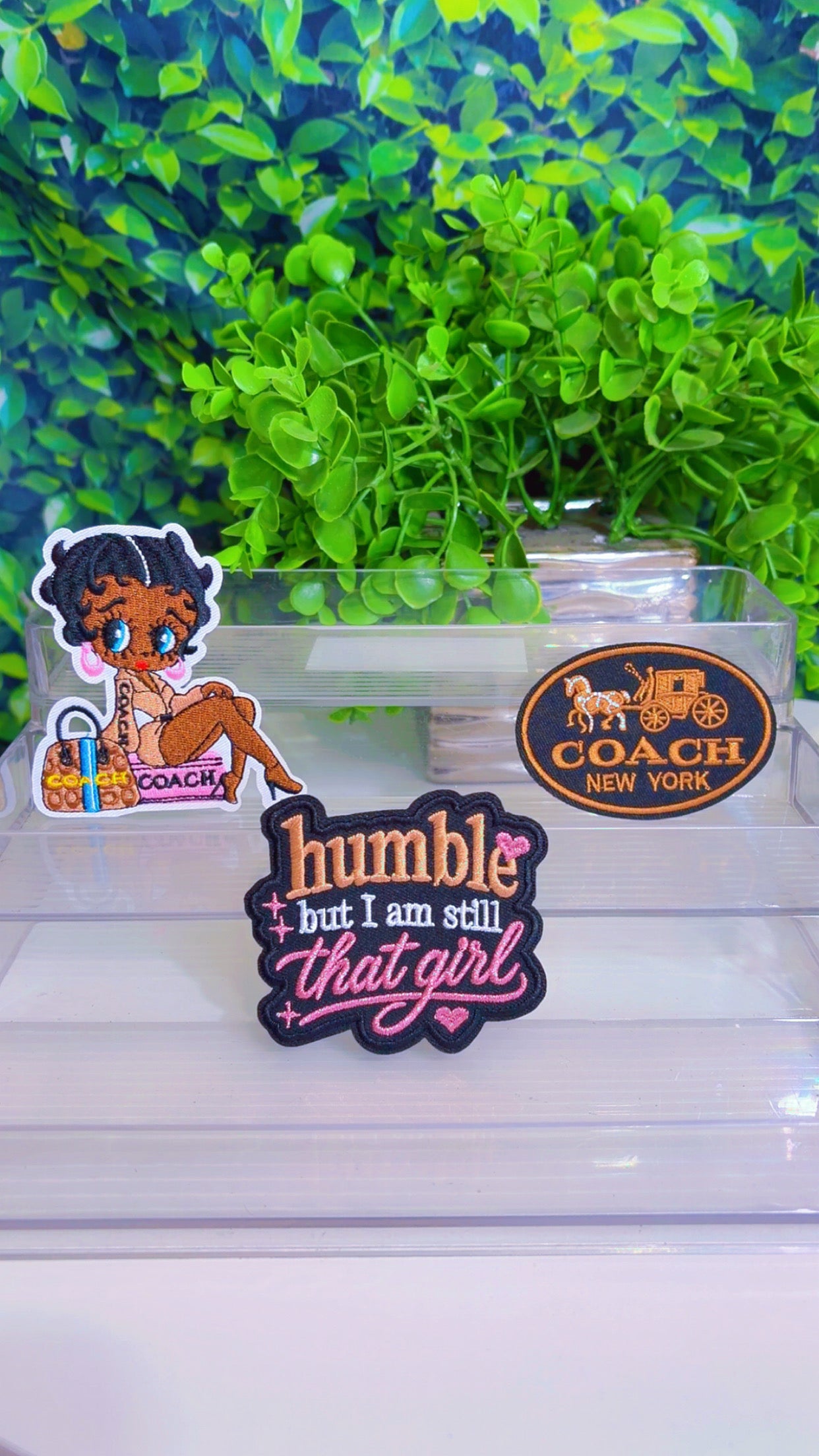 Humble but I’m still that girl iron on patch set