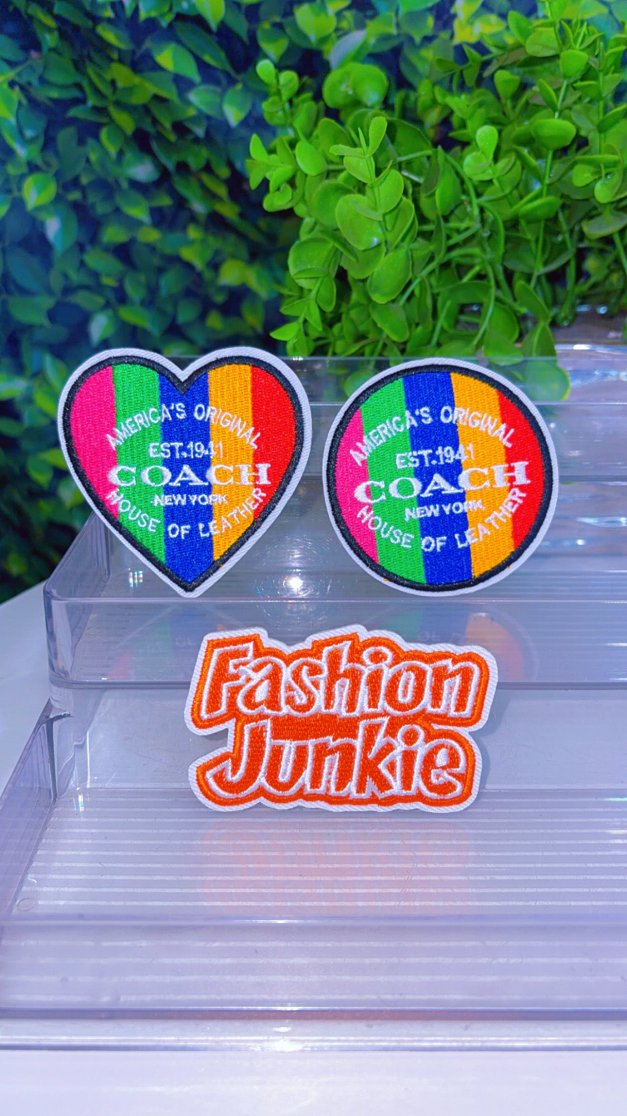 Fashion Junkie iron on patch set
