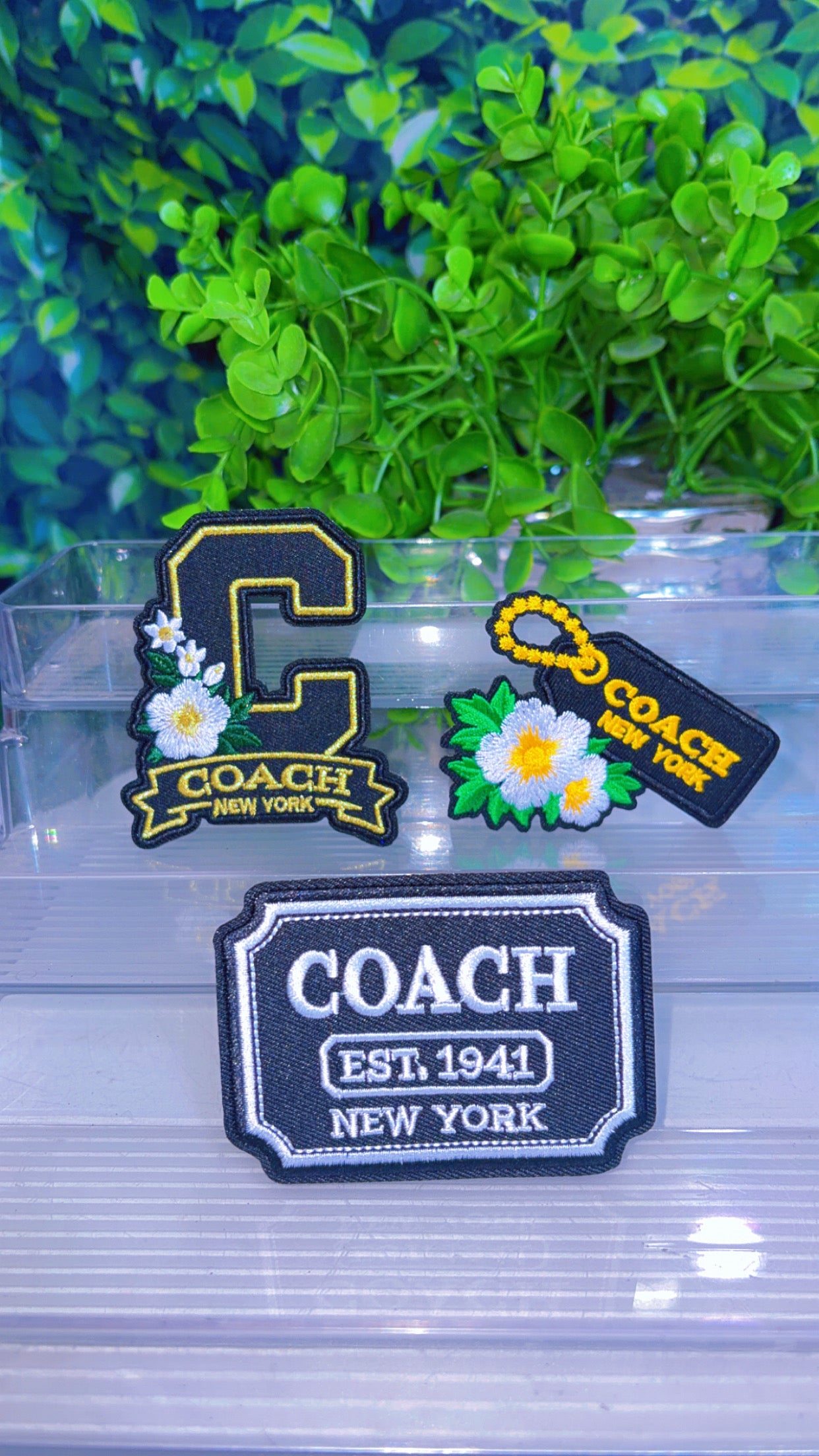 Lux iron on patch set
