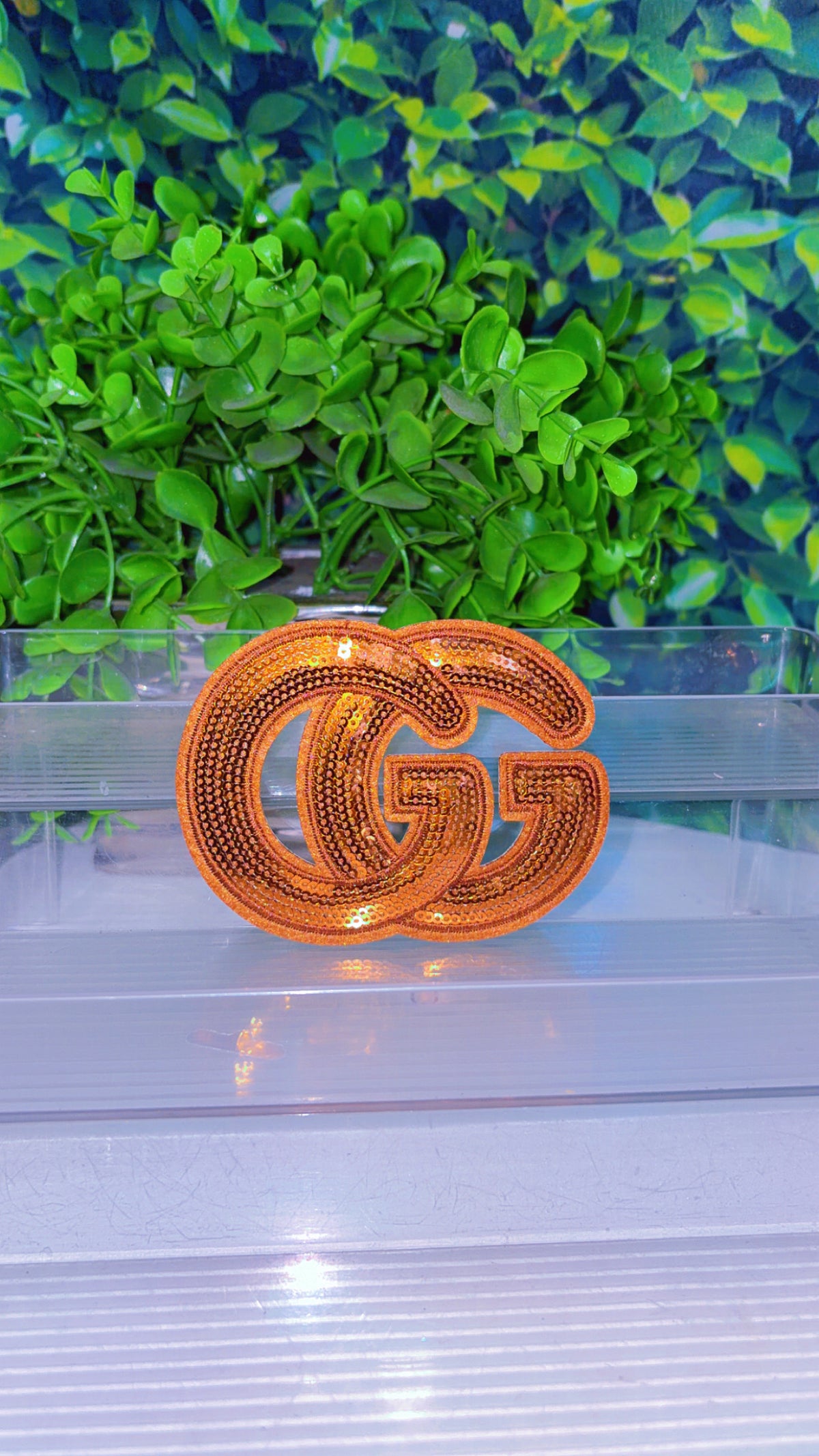 G sequin iron on patch (6 color options)