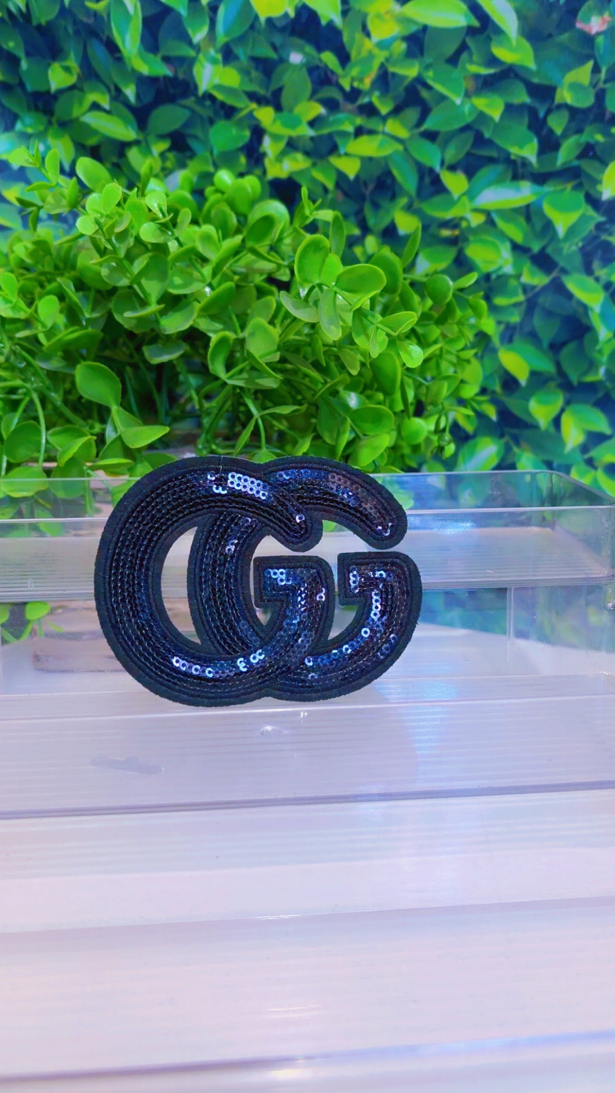 G sequin iron on patch (6 color options)