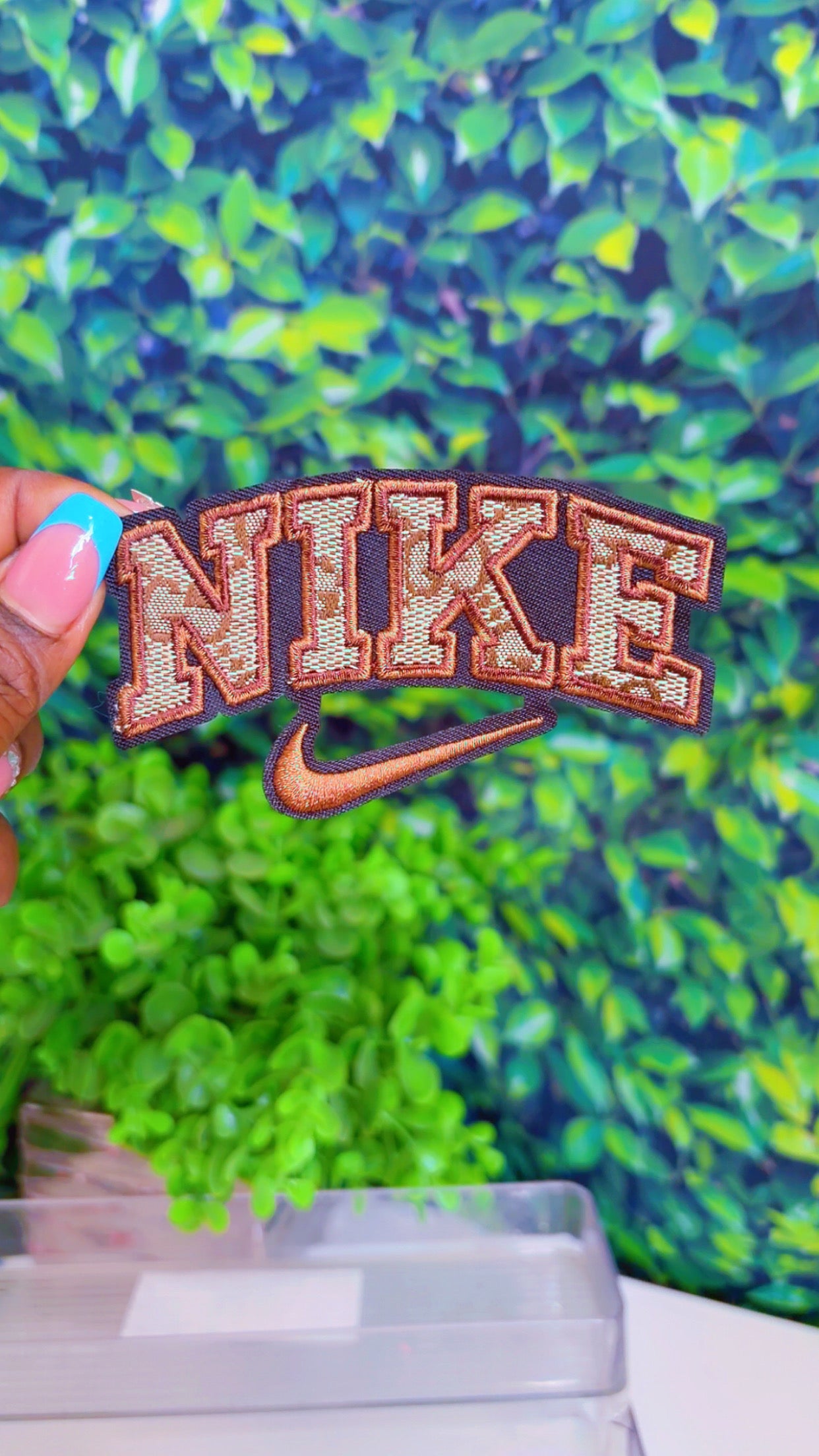 Lux iron on patch