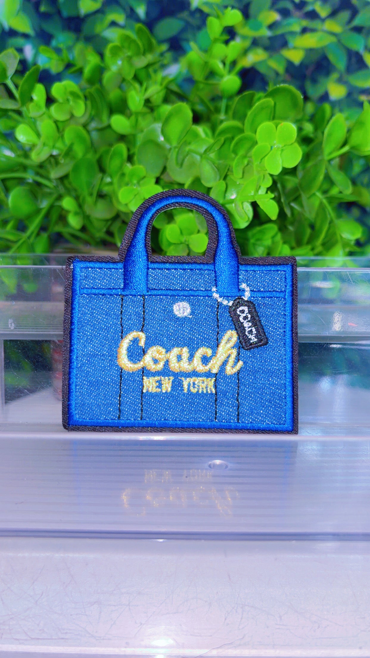 Lux bag iron on patch