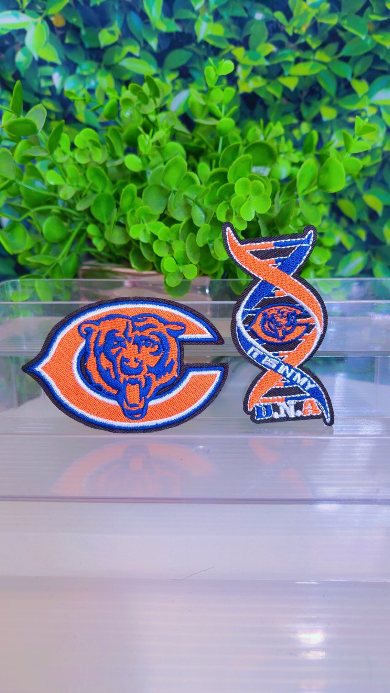 Sports iron on patch set