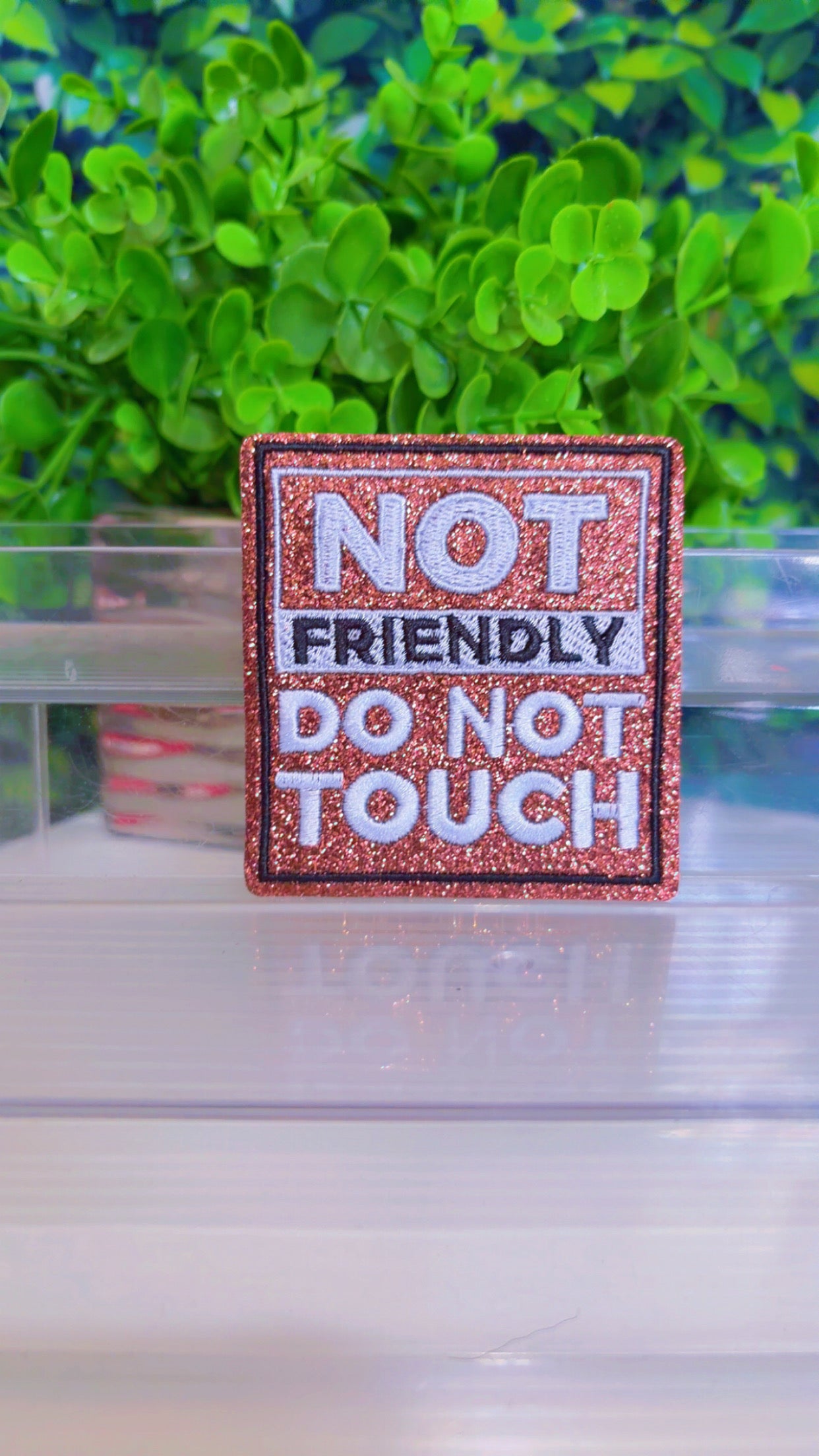 Statement iron on patch