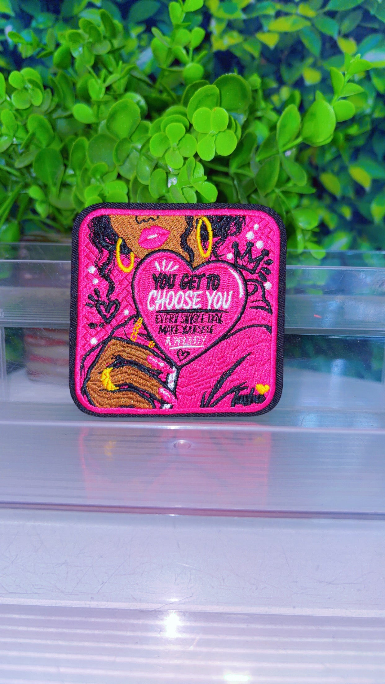 You get to choose you every single day make yourself a priority iron on patch