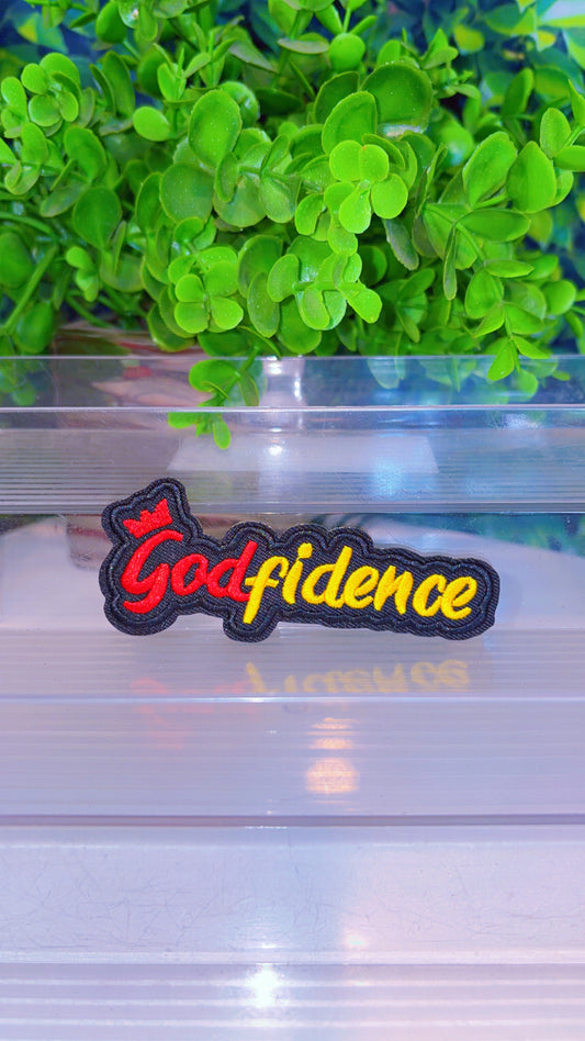 Godfidence iron on patch