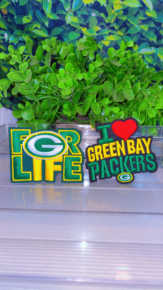 Sports iron on patch set
