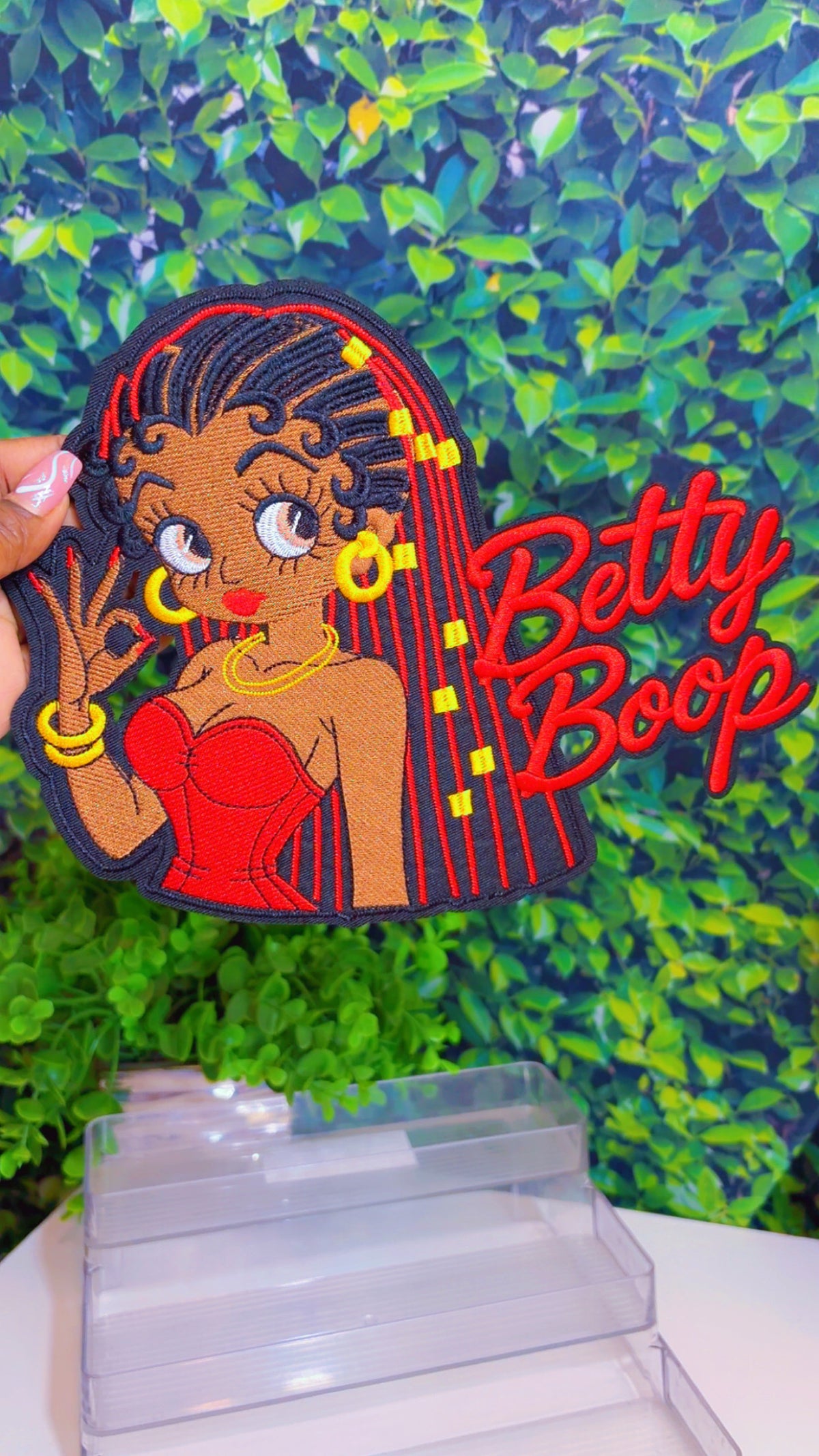Betty Boop big iron on patch