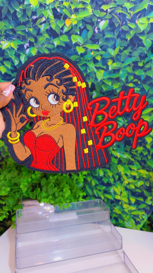 Betty Boop big iron on patch