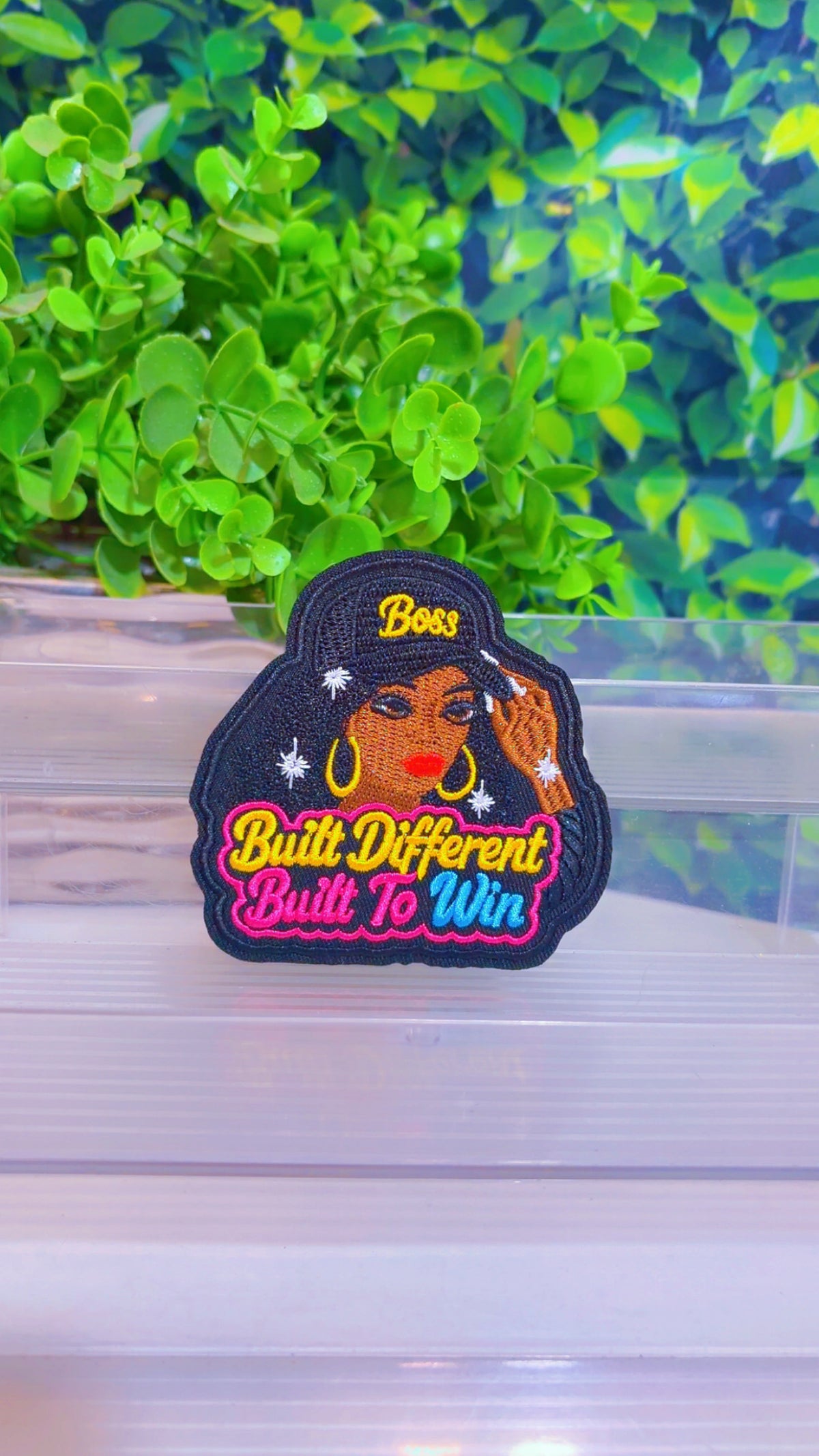 Built different built to win iron on patch