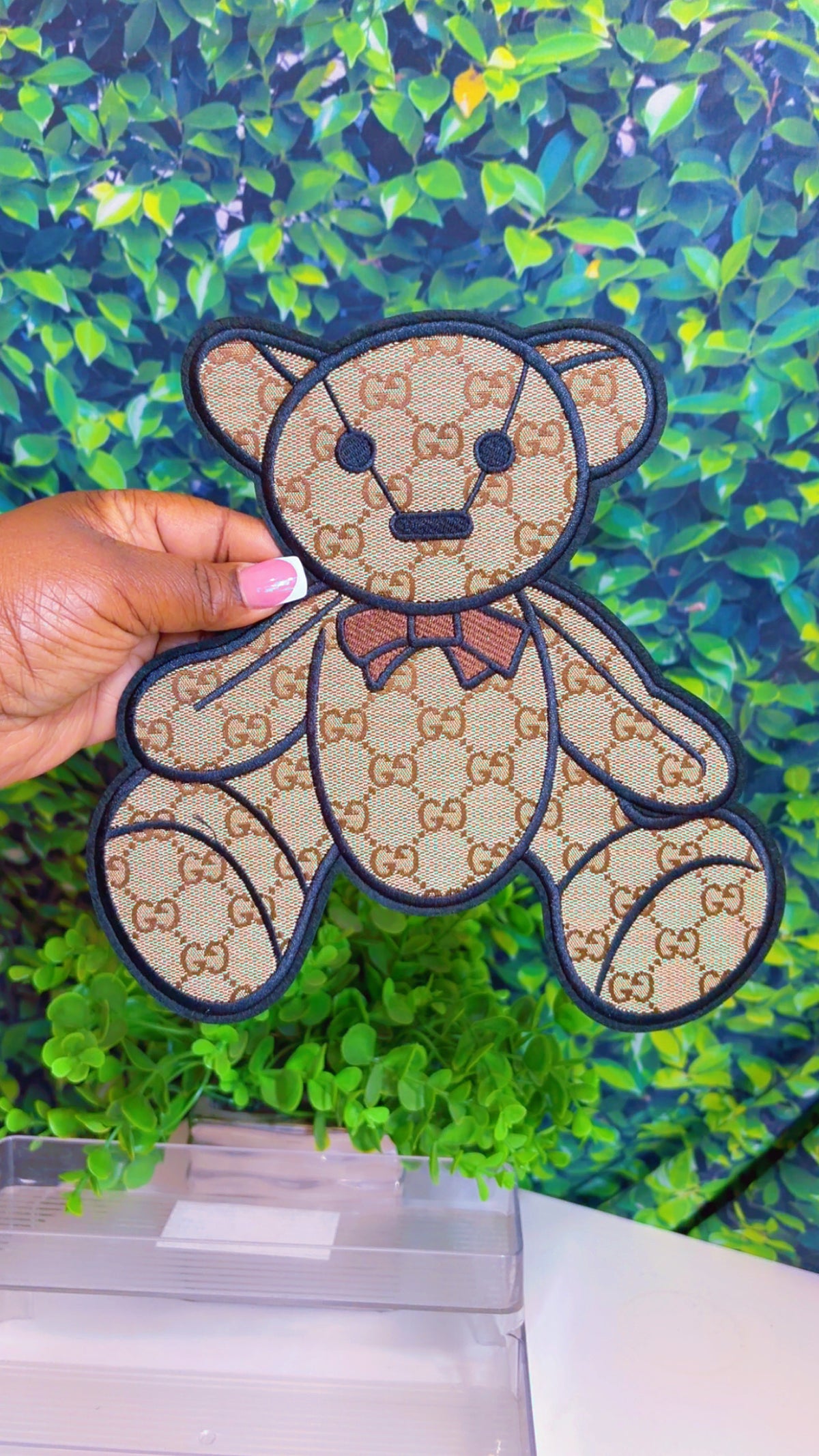 Big bear iron on patch