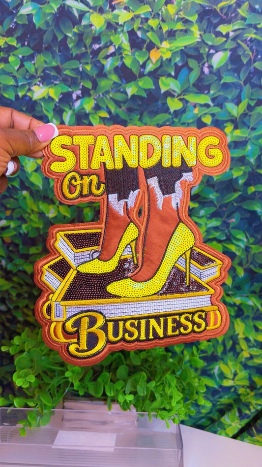 Standing on business big iron on patch
