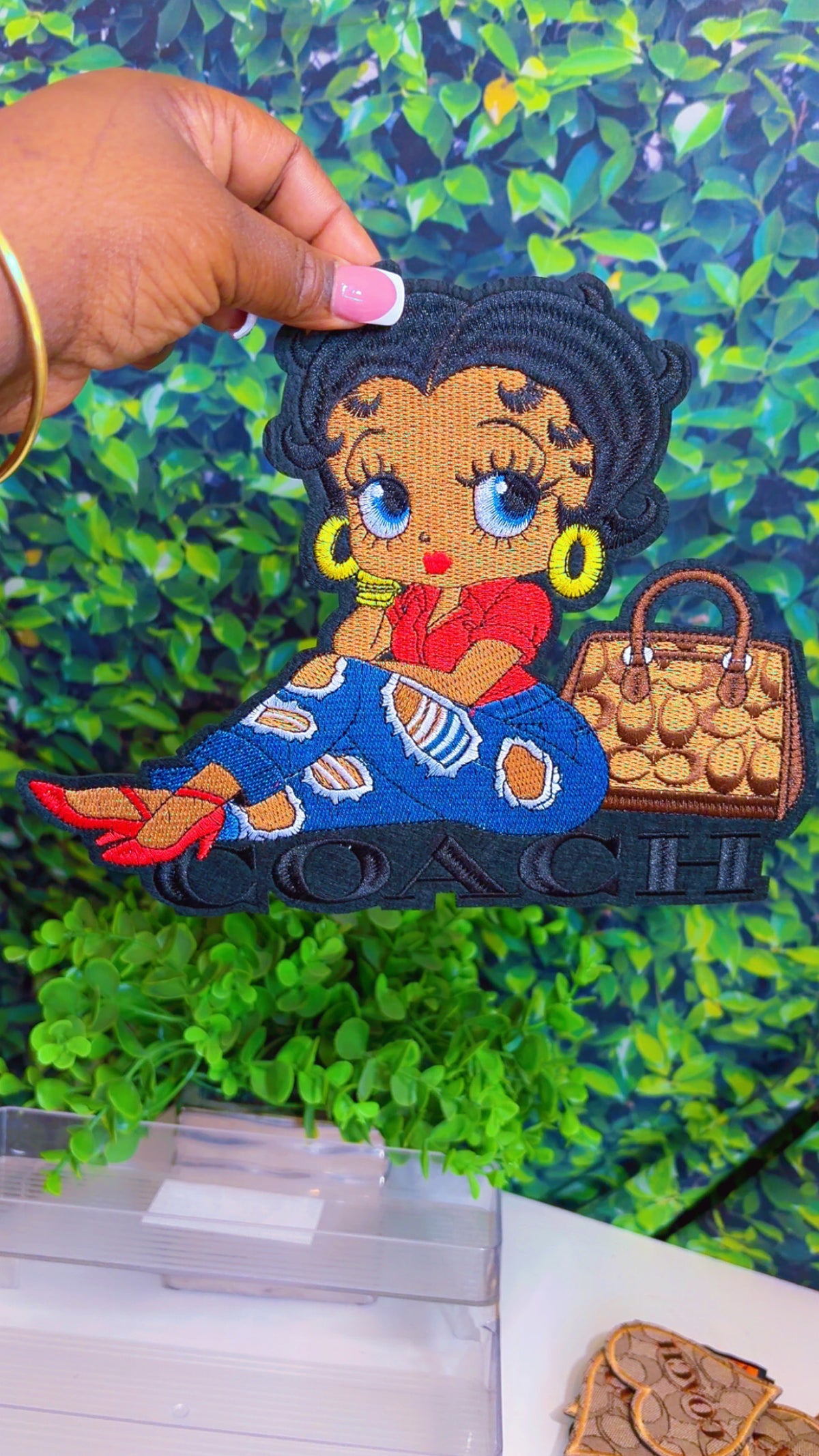 Lux iron on patch