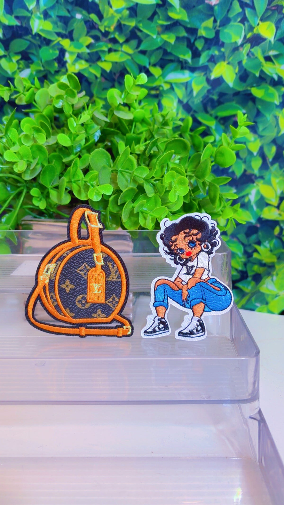 Iron on patch set