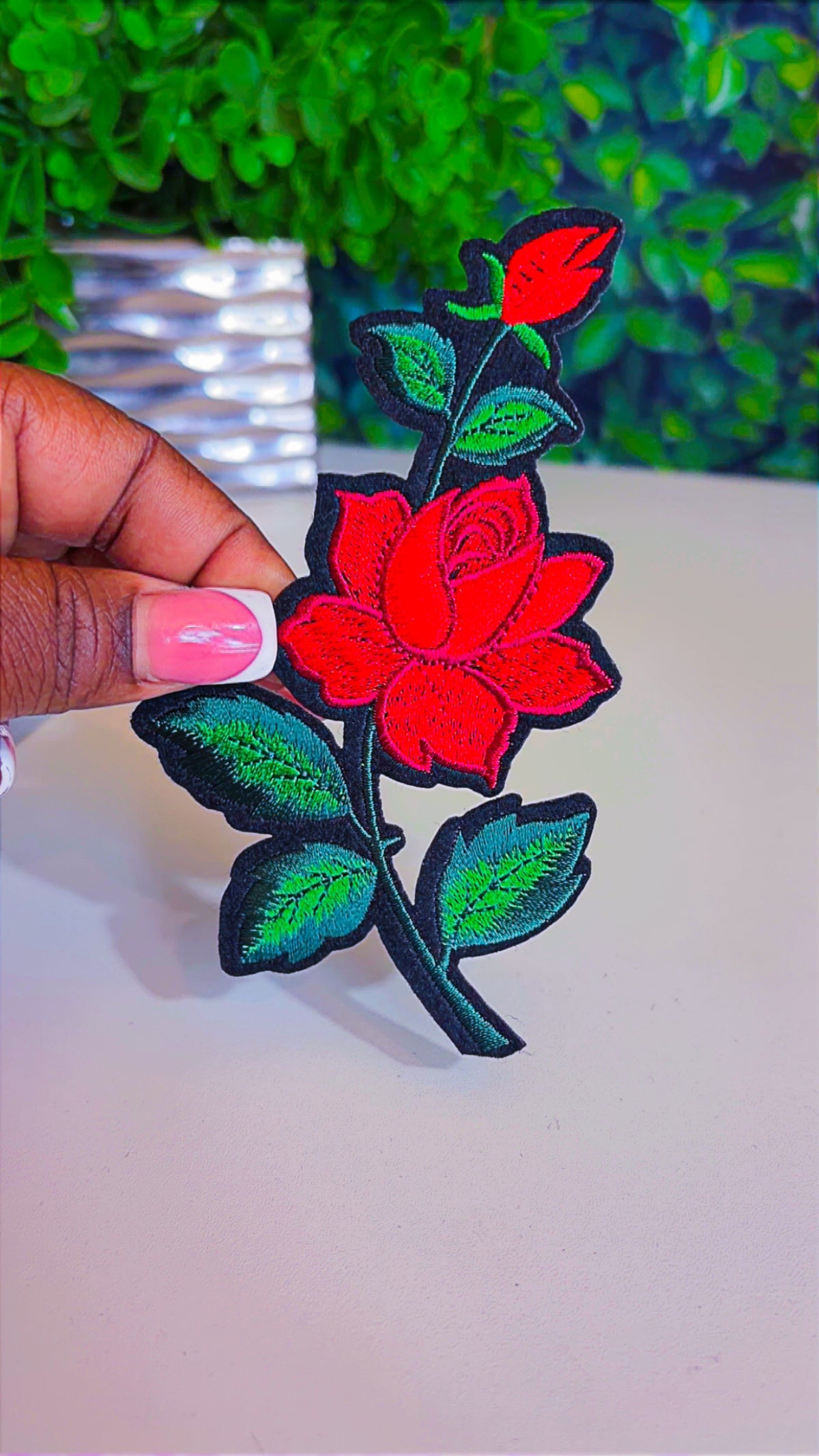 Flower on on patch (6 color options)