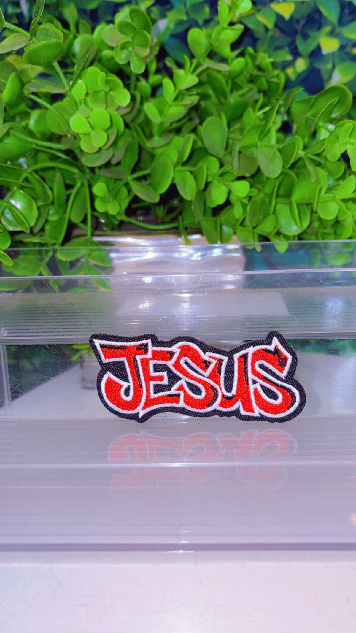 Jesus iron on patch (8 color options)