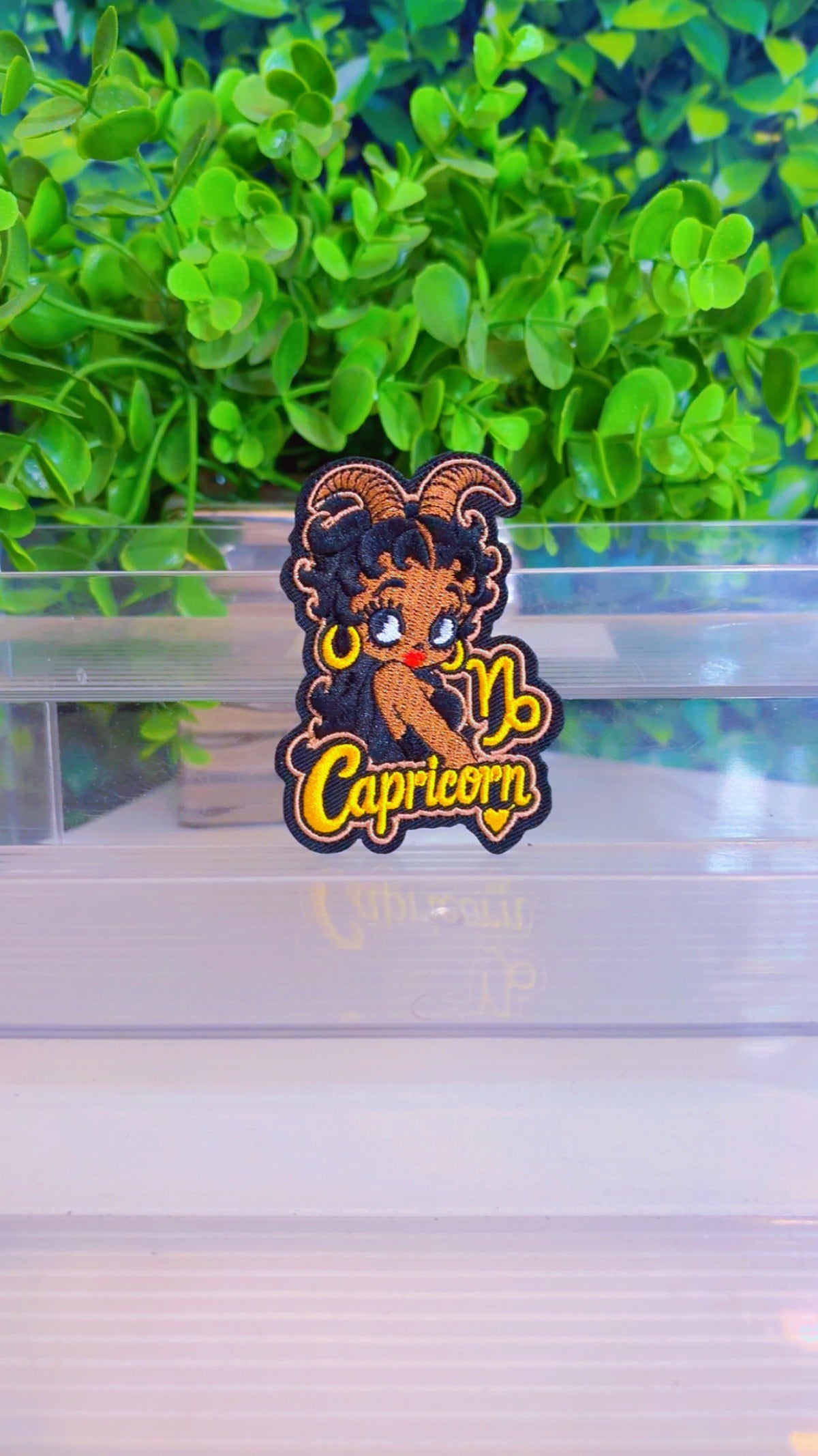 Capricorn ♑️ zodiac iron on patch